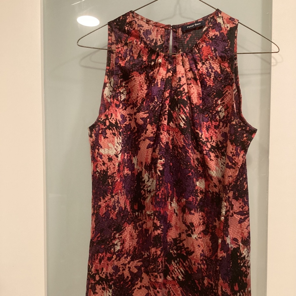 Peter Som sleeveless top, purple/pink, size 4